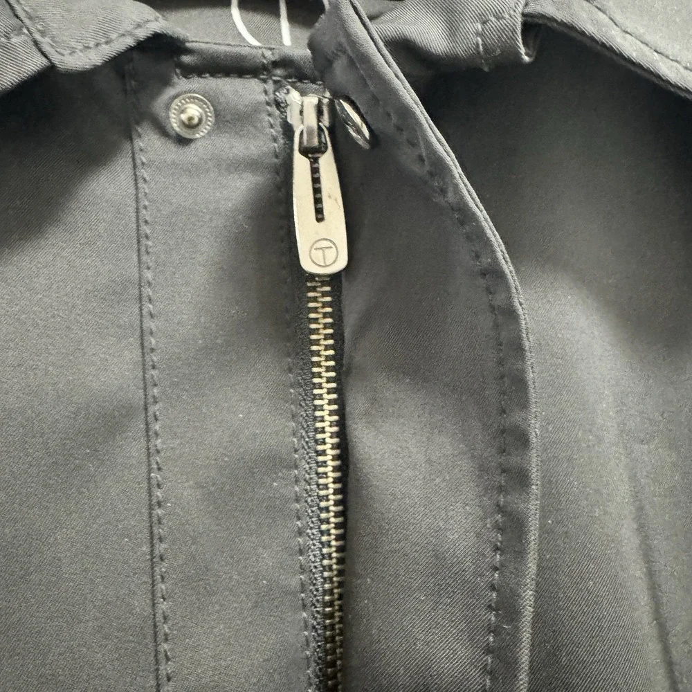 Tumi T-Tech Black Essential Gear Water Resistant‎ Rain Zip Snap Jacket Large